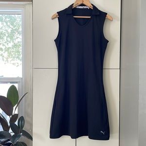 Puma, golf or tennis, airy stretch polyester, pockets, see measurements. EUC.